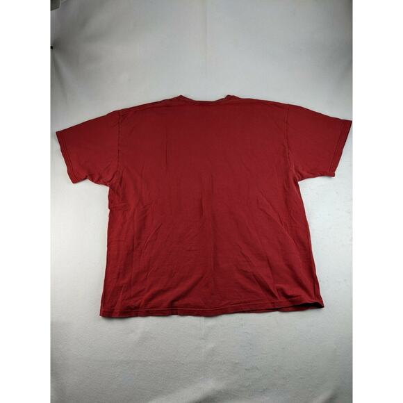 VTG Indiana University IU Crimson Guard T Shirt Size 2XL XXL Red Delta Made USA - Picture 2 of 9